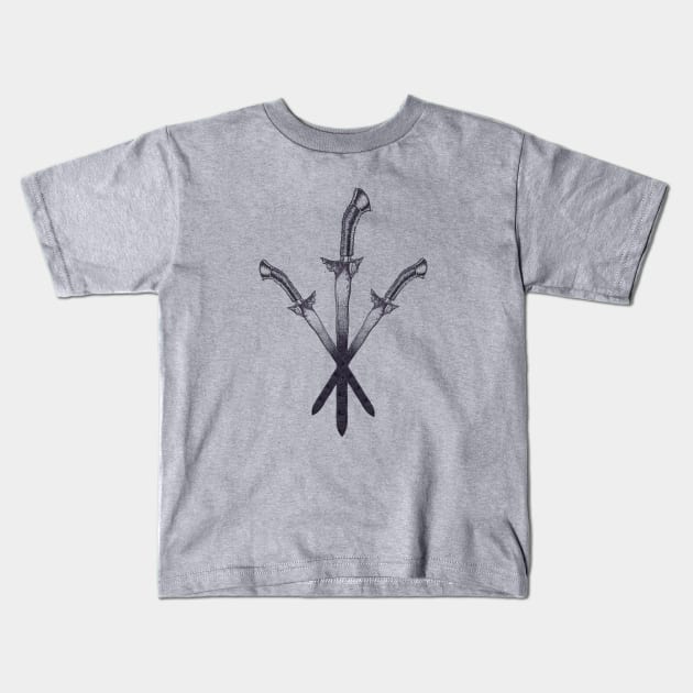 Philippine Blades Kids T-Shirt by huwagpobjj